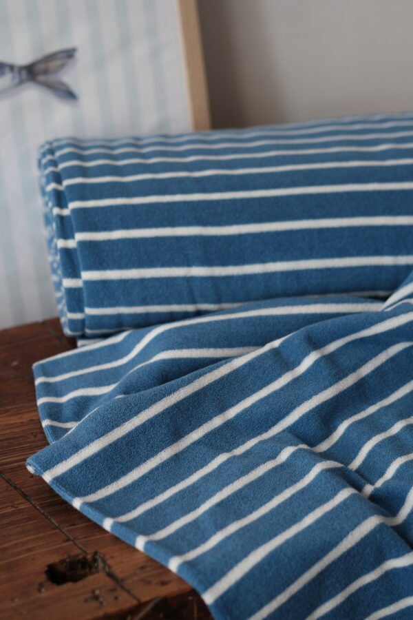 Frottee-Jersey Blue-Stripes – Bild 3