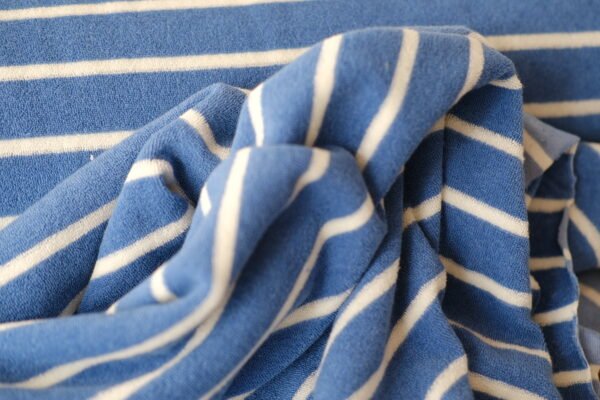 Frottee-Jersey Blue-Stripes – Bild 4