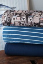 Frottee-Jersey Blue-Stripes – Bild 2