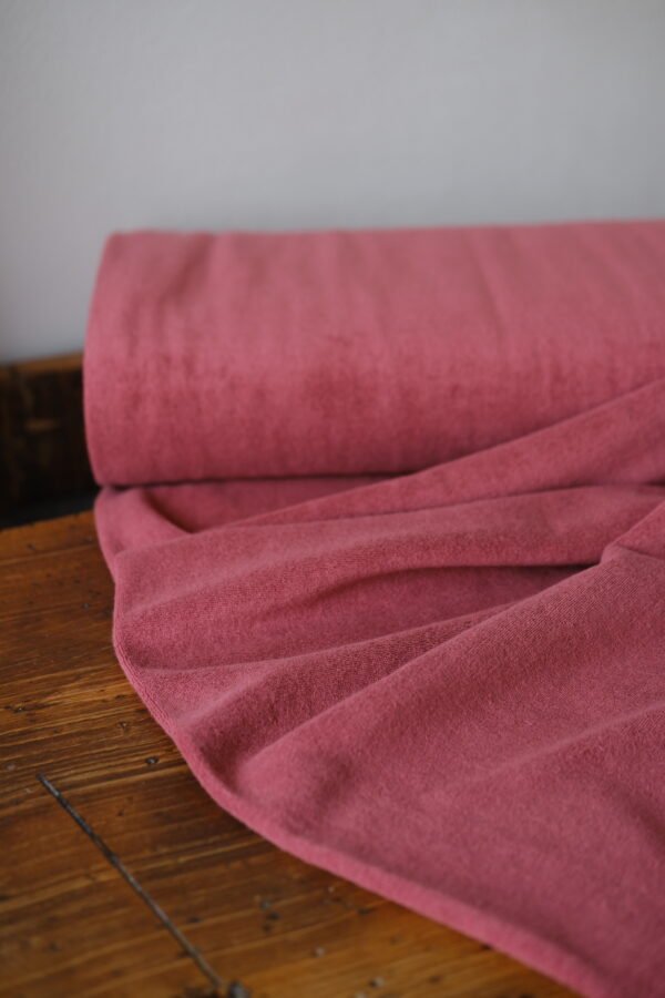 Frottee-Jersey Himbeere – Bild 3