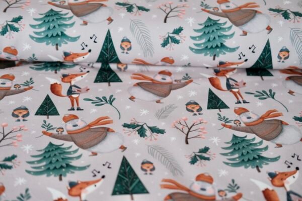 French Terry FROSTY FRIENDS – Bild 8