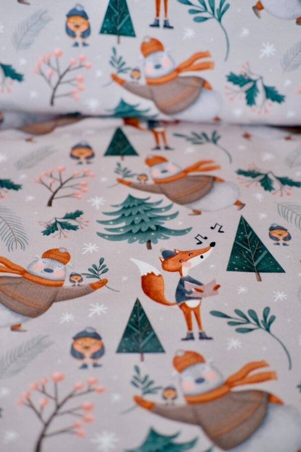 French Terry FROSTY FRIENDS – Bild 6