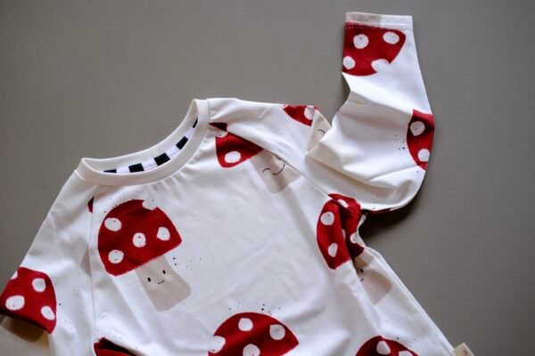 Langarmshirt Happy Mushrooms – Bild 4