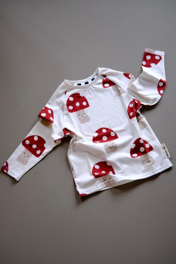 Langarmshirt Happy Mushrooms – Bild 3