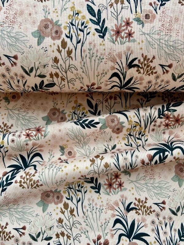 Rib Jersey WILDBLÜTENZAUBER ROSE – Bild 5