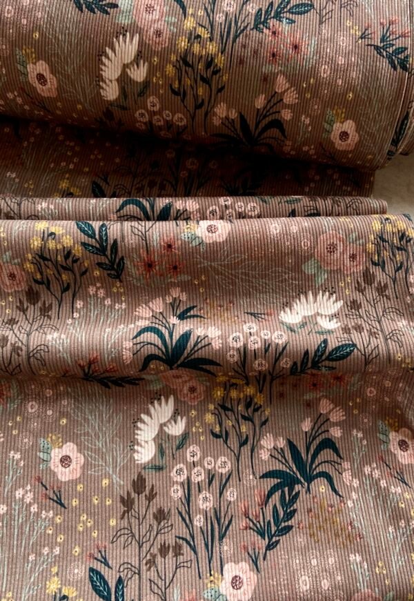 Rib Jersey Spätsommerblumen – Bild 2