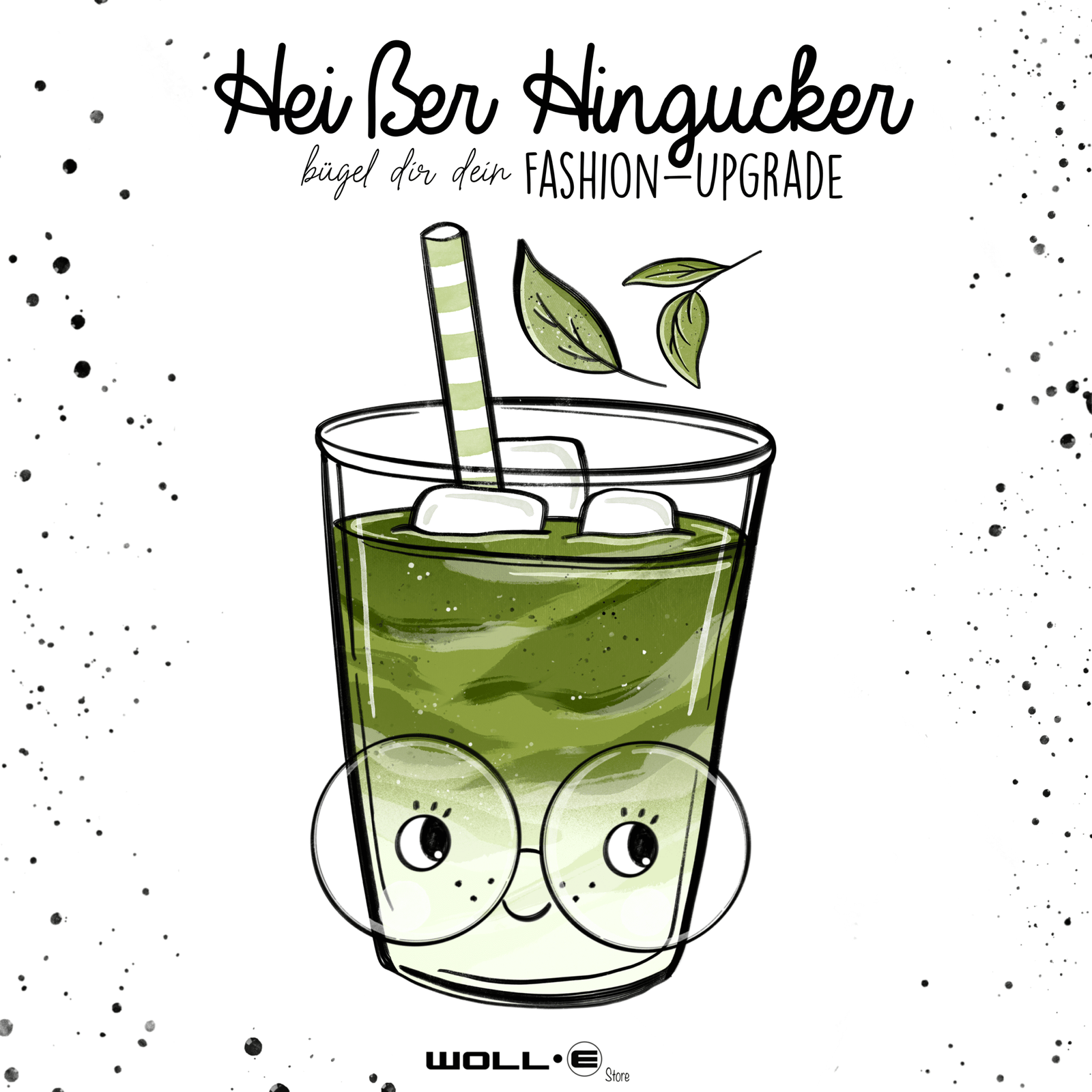 Unbenanntes_Projekt 502 Bügelbild MATCHA Becher mit Brille – Bild 1