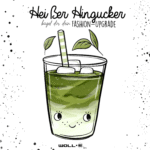 Bügelbild  MATCHA Becher