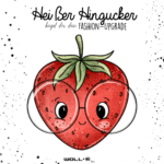 Bügelbild  Erdbeerlein