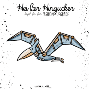 Bügelbild  RoboDino Flug Blau