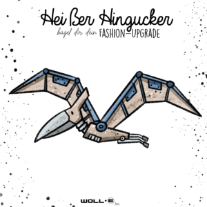 Bügelbild  RoboDino Flug Sand