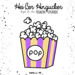 Bügelbild  POPCORN Lila