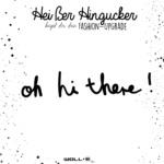 Bügelbild  XXL oh hi there!