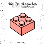 Bügelbild  Baustein Rosa