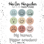 Bügelbild XXXL 38x28 "big human, bigger emotions"