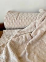 Frottee-Jersey Grid Natur – Bild 4