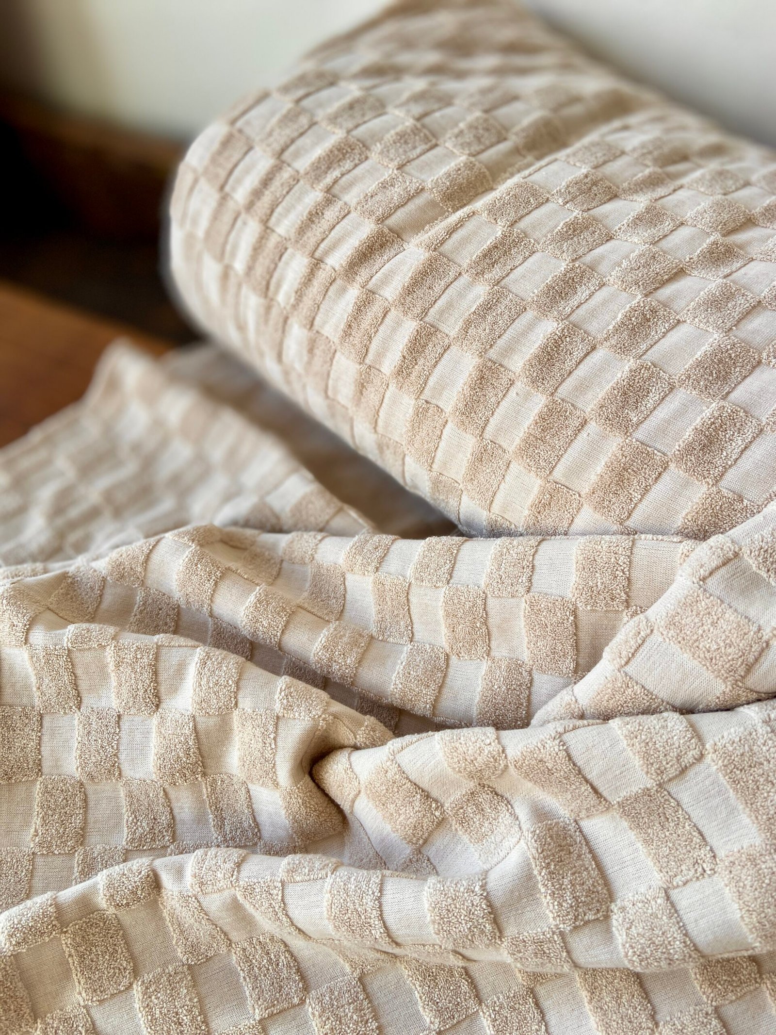 IMG_6650 2 Frottee-Jersey Grid Natur – Bild 1