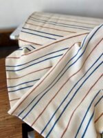 RESTSTÜCK 1.10m Bio Rib-Jersey Natural Stripes – Bild 2