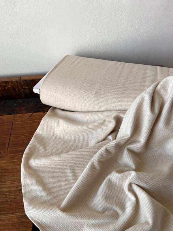 Leinen Rib-Jersey – Bild 4