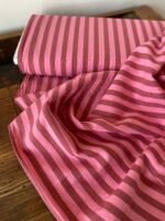 Leichter Baumwollstoff Mauve Stripes – Bild 3