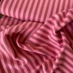 Leichter Baumwollstoff Mauve Stripes
