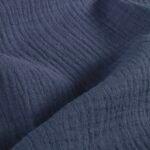 Musselin Stahlblau