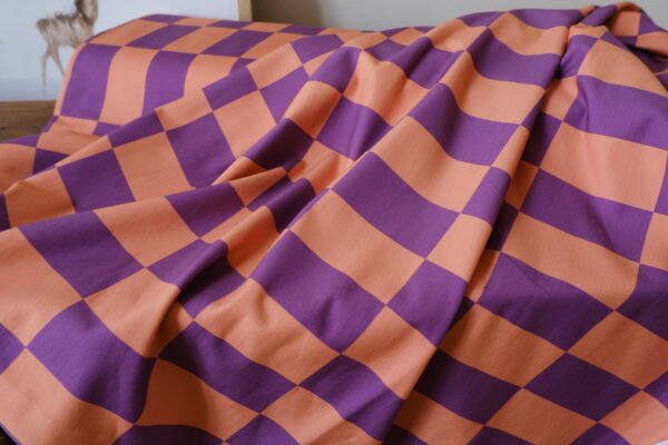 Bio French-Terry TERRA PLUM GRID – Bild 3