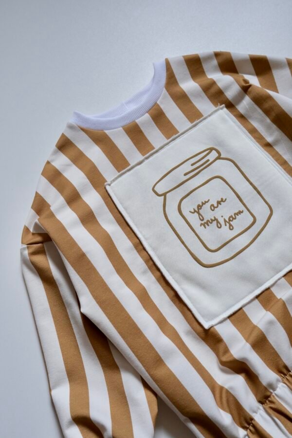 Oversized Sweater „You Are My Jam“ – Caramel Stripes Edition – Bild 3