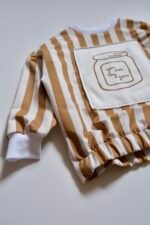 Oversized Sweater „You Are My Jam“ – Caramel Stripes Edition