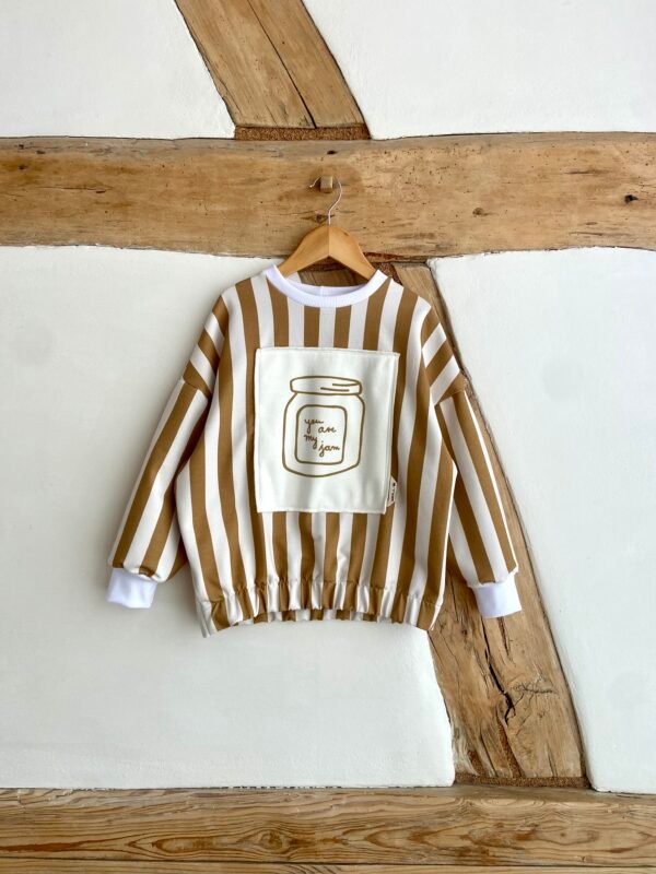 Oversized Sweater „You Are My Jam“ – Caramel Stripes Edition – Bild 6