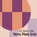 Bio French-Terry TERRA PLUM GRID