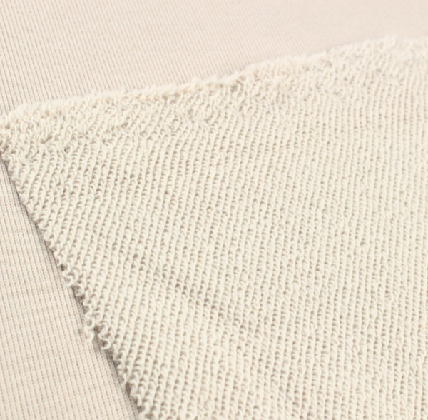 French Terry Heavy Loop Beige hell – Bild 2