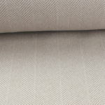 Jacquard-Mantelstoff Fischgräte Lichtgrau