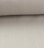 Jacquard-Mantelstoff Fischgräte Lichtgrau