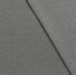 Feiner Baumwolle-Strickstoff Grau – Bild 2