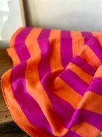 Musselin Candy Stripes Orange – Bild 2