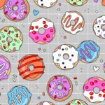 Bio French Terry Donut Party Grid