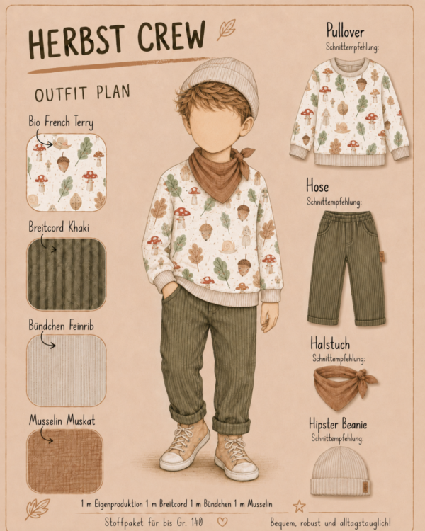 Stoffpaket 4 Waldfreunde – Bild 2